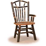 10 hickory wagon wheel chair with arms