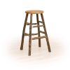23 hickory kitchen stool fixed seat