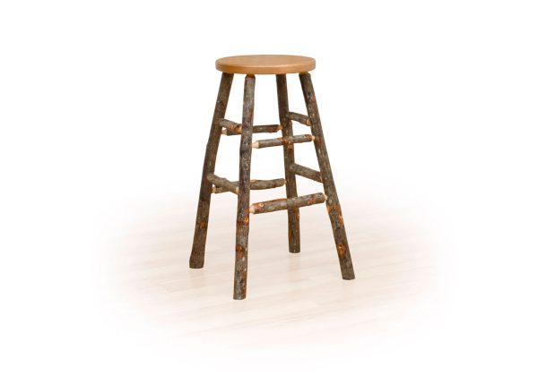 23 hickory kitchen stool fixed seat