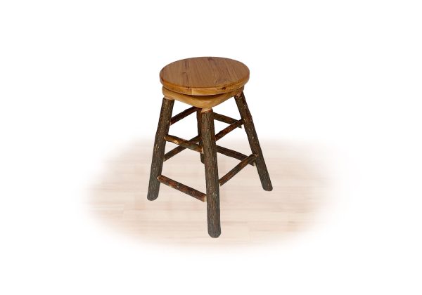 24 hickory kitchen stool swivel