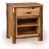 26 hickory night stand with drawer and without door