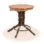 49 hickory pedestal end table