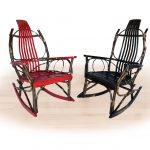 51 color stained hickory rockers