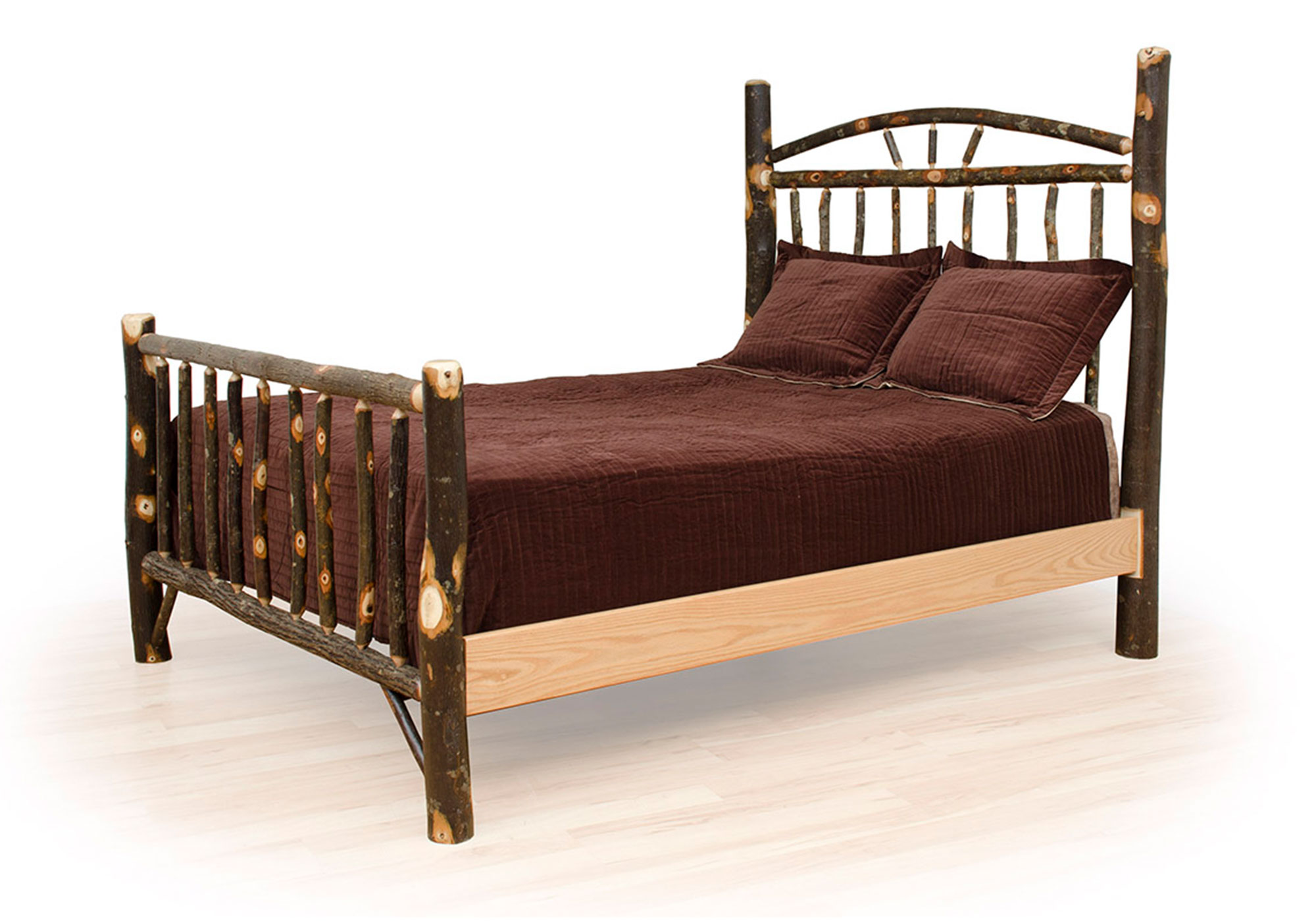 Hickory Wagon Wheel Bed For, Wagon Wheel Bed Frame