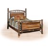 94 hickory rectangle panel bed