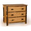 97 hickory 3 drawer chest