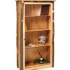 Hickory book case 3 shelves