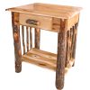 Wavy edge 1 drawer night stand 1