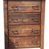 barnwood 4 drawer dresser chest