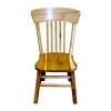 hickory panel back non bark dining chair