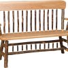 panel back deacon bench