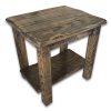 rustic end table