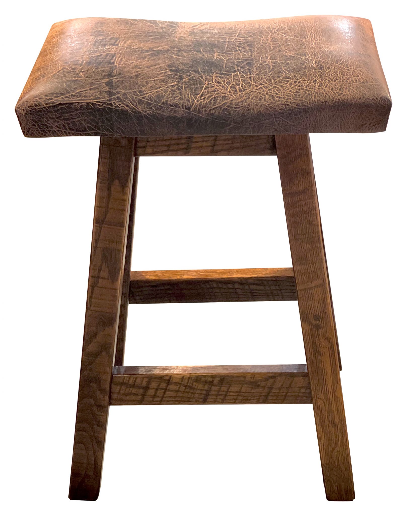 Rustic Padded Saddle Stool For Sale Northwood Industries, INC