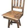 rustic swivel bar stool