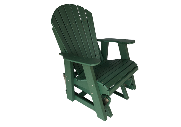 08 fanback single glider made from poly furniture