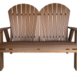 12 fanback love seat outdoor seating from poly wood