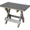 34 rectangle folding side table for patio furniture