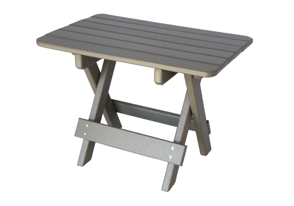 34 rectangle folding side table for patio furniture